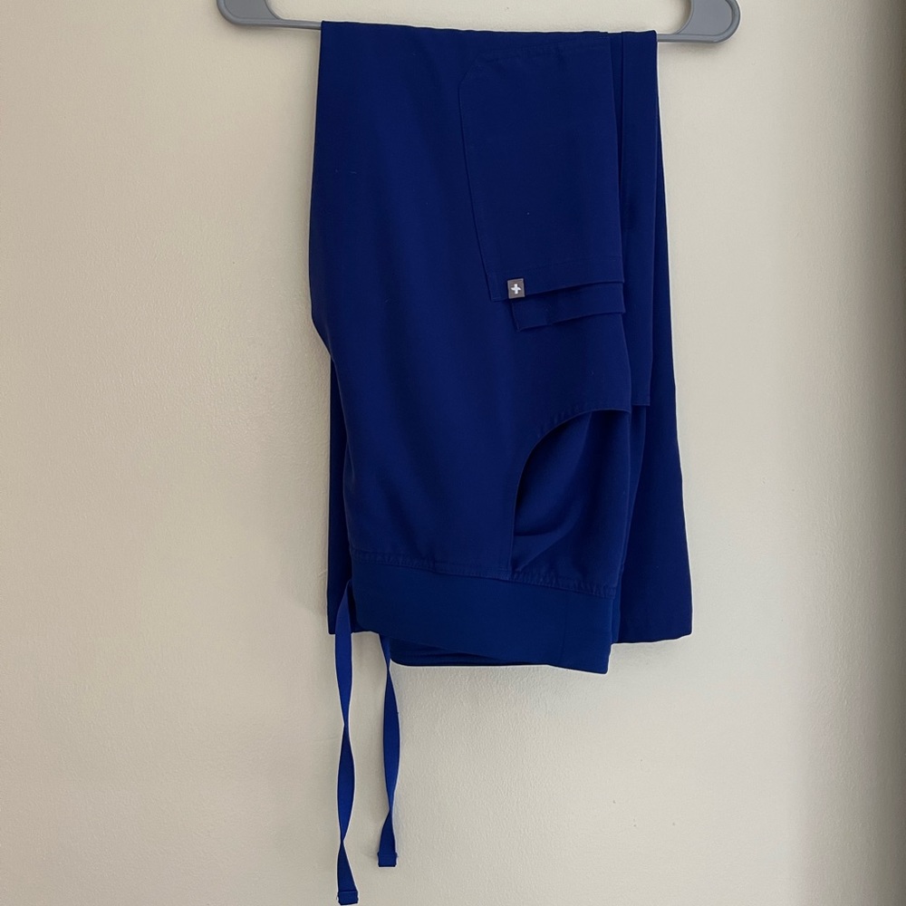 Figs Kade Cargo Deep Royal Blue Small Petitie Pants Gem